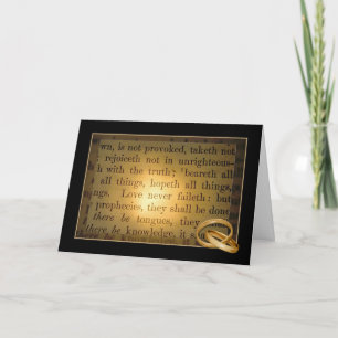 Tarjeta Verso de la Biblia de Aniversario