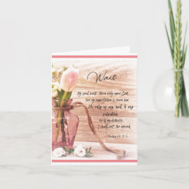 Tarjeta Verso de la Biblia de los Salmos motivadores