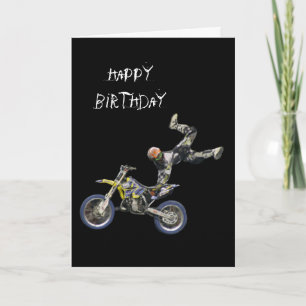 Tarjeta vertical aérea del motocrós #2