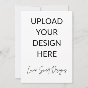 Tarjeta vertical de 5" x 7"