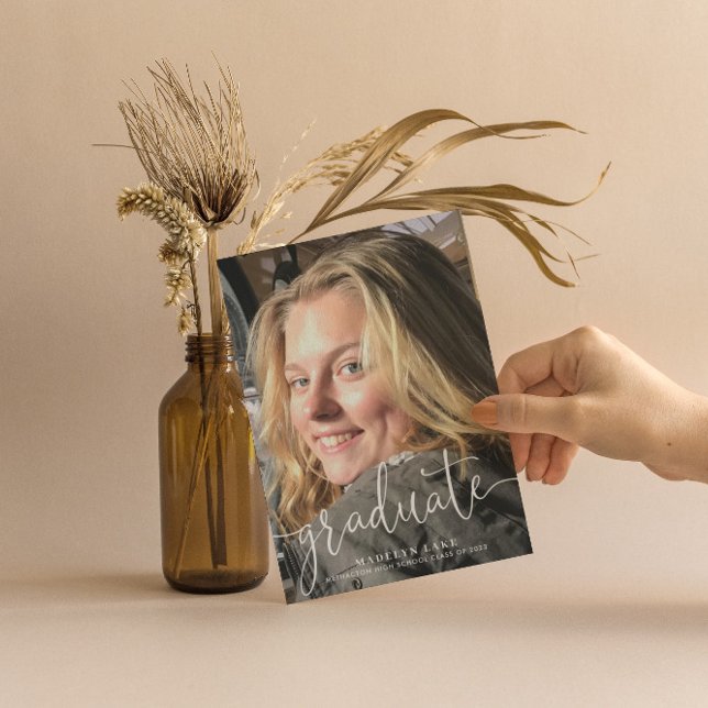 Tarjeta vertical de graduación de fotos (Subido por el creador)