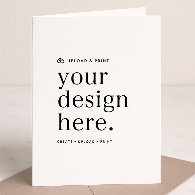 Tarjeta Vertical Doblada | Diseño Subir 5x7 Presup (Versatile 5x7 folded card template for business, events, weddings, special occasions & more!)