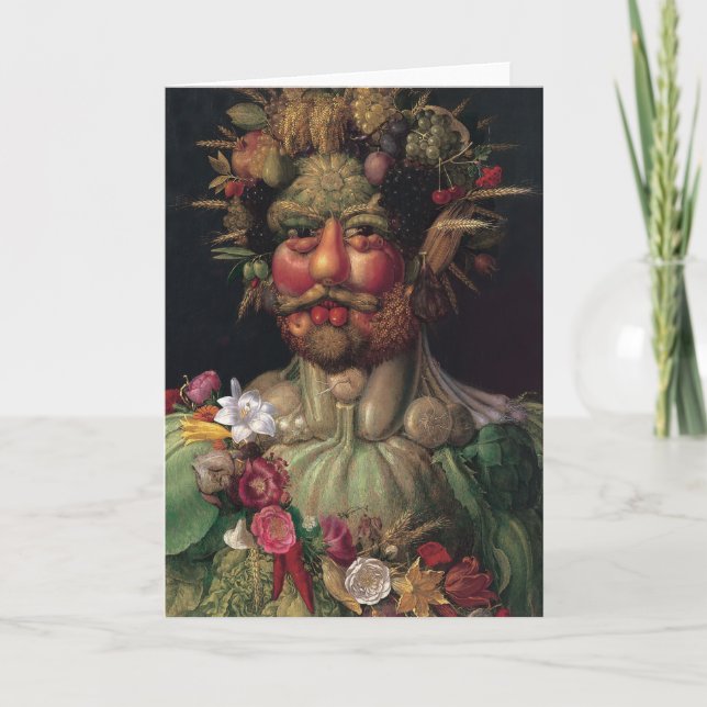 Tarjeta Vertumnus - Giuseppe Arcimboldo (Anverso)