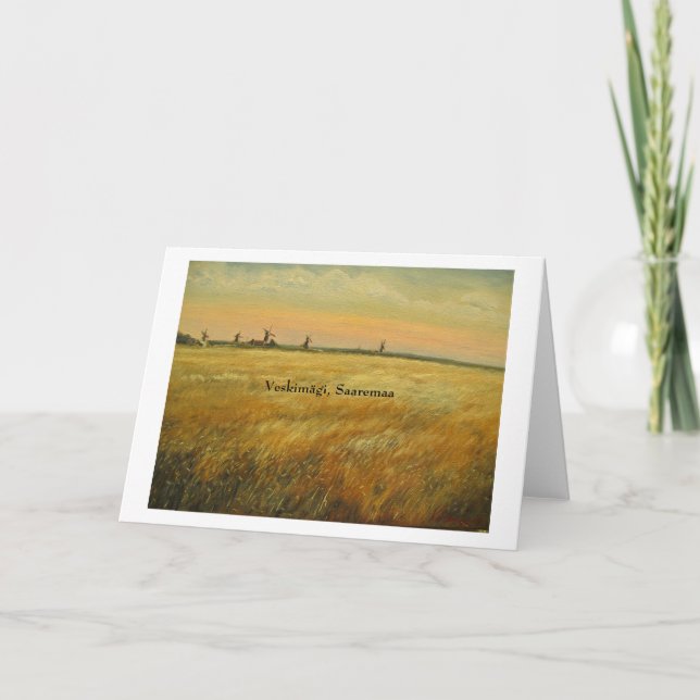 Tarjeta Veskimägi @ Saaremaa, Estonia (Anverso)