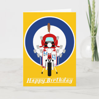 Tarjeta Vespa de la blanco de la MOD