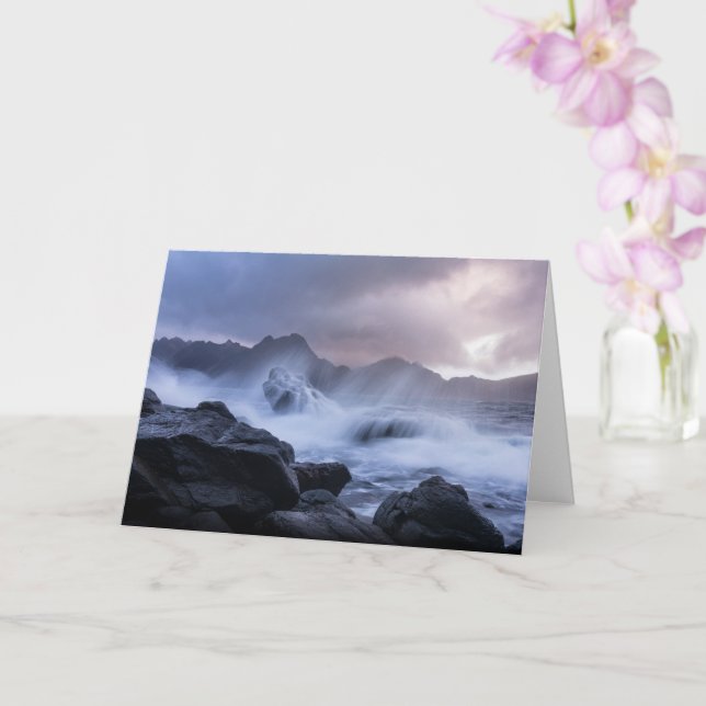 Tarjeta Vesteralen Noruega (Orquídea)