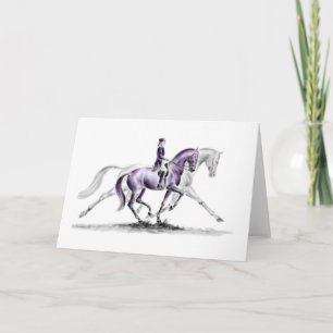 Tarjeta Vestido caballo en Trot Piaffe