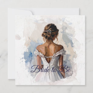 Tarjeta Vestido de novia para futura novia