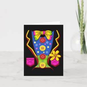 Tarjeta Vestido de payaso para niños hombres mujeres - tra