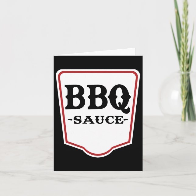 Tarjeta Vestido De Salsa Bbq Para Niños (Anverso)