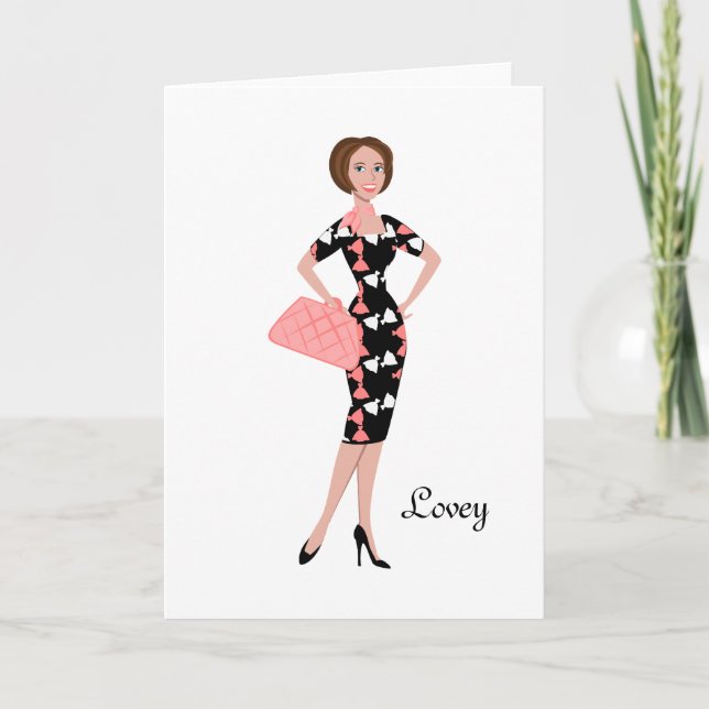 Tarjeta Vestido elegante (Anverso)