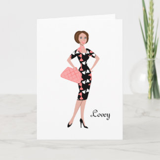 Tarjeta Vestido elegante