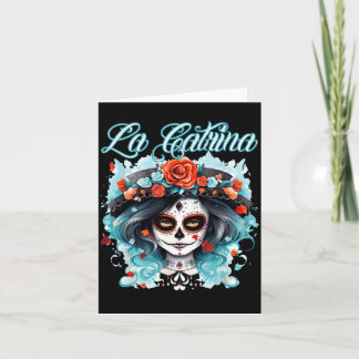 Tarjeta Vestido La Catrina Día Del Gobierno Elegante