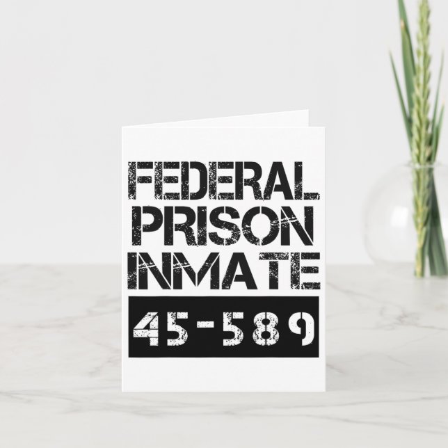 Tarjeta Vestimenta de prisionero en prisión federal de Hal (Anverso)