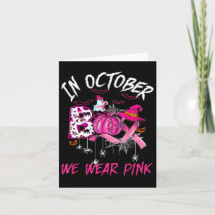 Tarjeta Vestir Cáncer de Mama Rosa Guerrero Halloween Fant