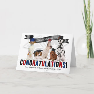 Tarjeta Vet Tech Graduate Felicitaciones RVT