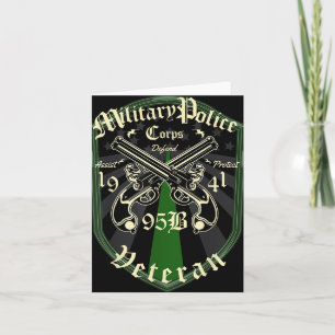 Tarjeta Veterano de la Policía Militar 95 Bravo