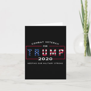 Tarjeta Veterano De Trump 2020&#; - Mantén Nuestro Control