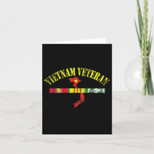 Tarjeta Veterano de Vietnam Bandera de EE. UU. Memorial Pa