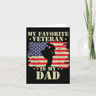 Tarjeta Veterano favorito es papá Día de los Veteranos Mil