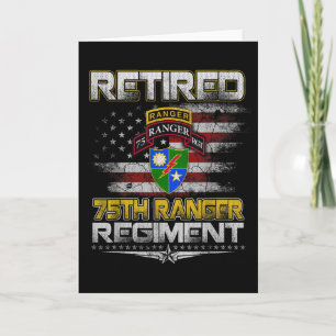 Tarjeta Veterano retirado del Regimiento Ranger 75 Padre P