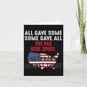 Tarjeta Veteranos anti Trump contra Trump