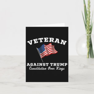 Tarjeta Veteranos contra la Constitución de Trump por los 