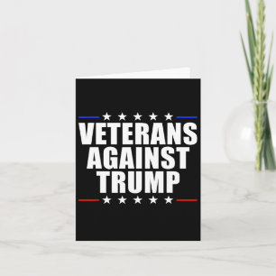 Tarjeta Veteranos contra los veteranos anti-trump