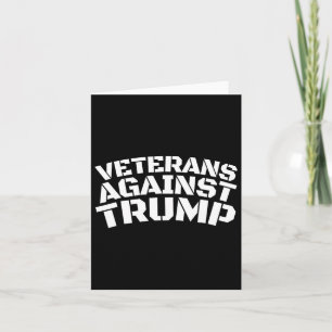 Tarjeta Veteranos contra los veteranos anti-trump