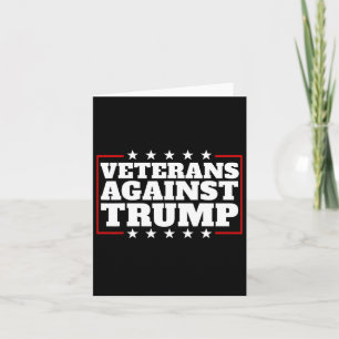 Tarjeta Veteranos contra los veteranos anti-trump