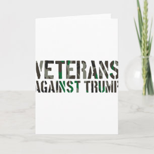 Tarjeta Veteranos Contra Trump Anti-trump Veteranos Contra