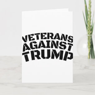 Tarjeta Veteranos Contra Trump Anti-trump Veteranos Contra