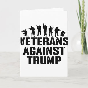 Tarjeta Veteranos Contra Trump Anti-trump Veteranos Contra