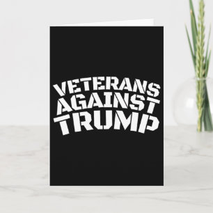 Tarjeta Veteranos Contra Trump Anti-trump Veteranos Contra