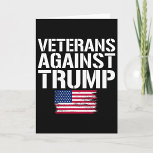 Tarjeta Veteranos Contra Trump Anti-trump Veteranos Contra