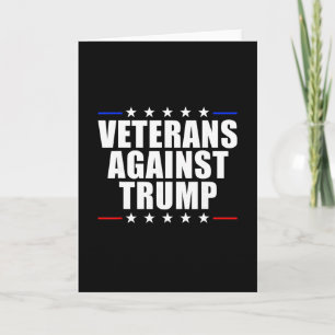 Tarjeta Veteranos Contra Trump Anti-trump Veteranos Contra