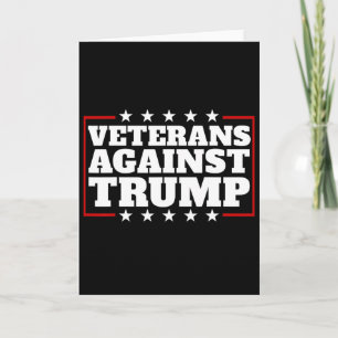 Tarjeta Veteranos Contra Trump Anti-trump Veteranos Contra