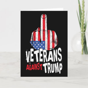 Tarjeta Veteranos Contra Trump Militares Veteranos Anti Tr