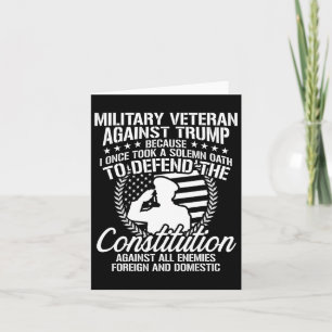 Tarjeta Veteranos Militares Contra Las Elecciones De Trump