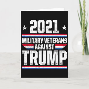 Tarjeta Veteranos Militares Contra Trump Violate Elección