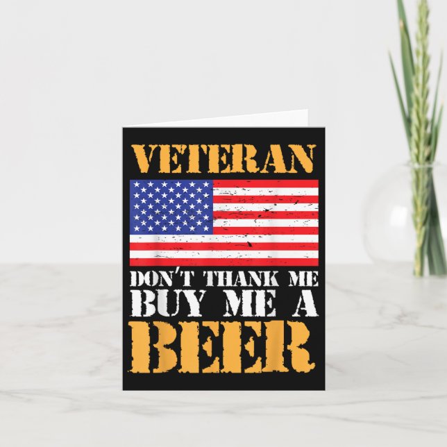 Tarjeta Veteranos no me dan las gracias (Anverso)