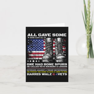 Tarjeta Veteranos Para Harris Wheimer 2024 Vets Militares