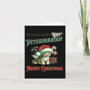 Tarjeta Veterinaria favorita de mi hijo. Navidades Veteri