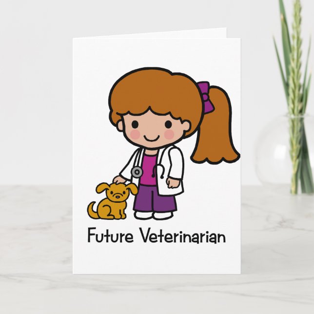 Tarjeta Veterinario Futuro - Chica (Anverso)