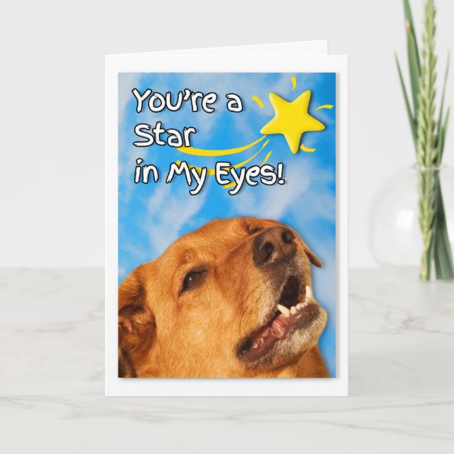 Tarjeta Veterinary Tech Felicitaciones Golden Retriever (Anverso)