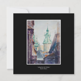 Tarjeta VEVE Pintado Cracovia, Casco Antiguo de Polonia