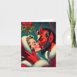 Tarjeta Vi a mami Kissing Satan