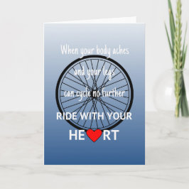 Tarjeta Viaja con tu corazón motivador