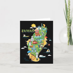 Tarjeta Viaja por Asia Taiwán Taipéi Vacaciones Familiares