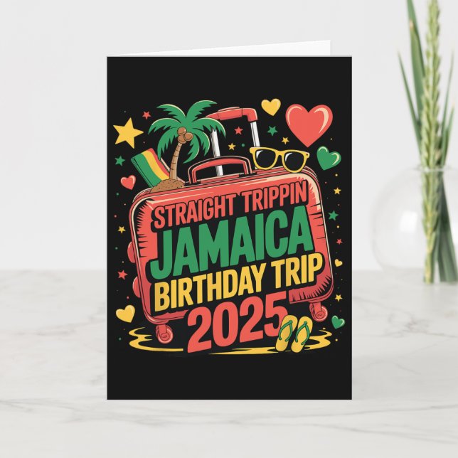 Tarjeta Viajando Recto Jamaica Viaje de Cumpleaños 2025 Fa (Anverso)